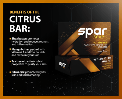 Citrus Bar 3 - Pack - Spar Soap | Natural Soap for Combat Athletes